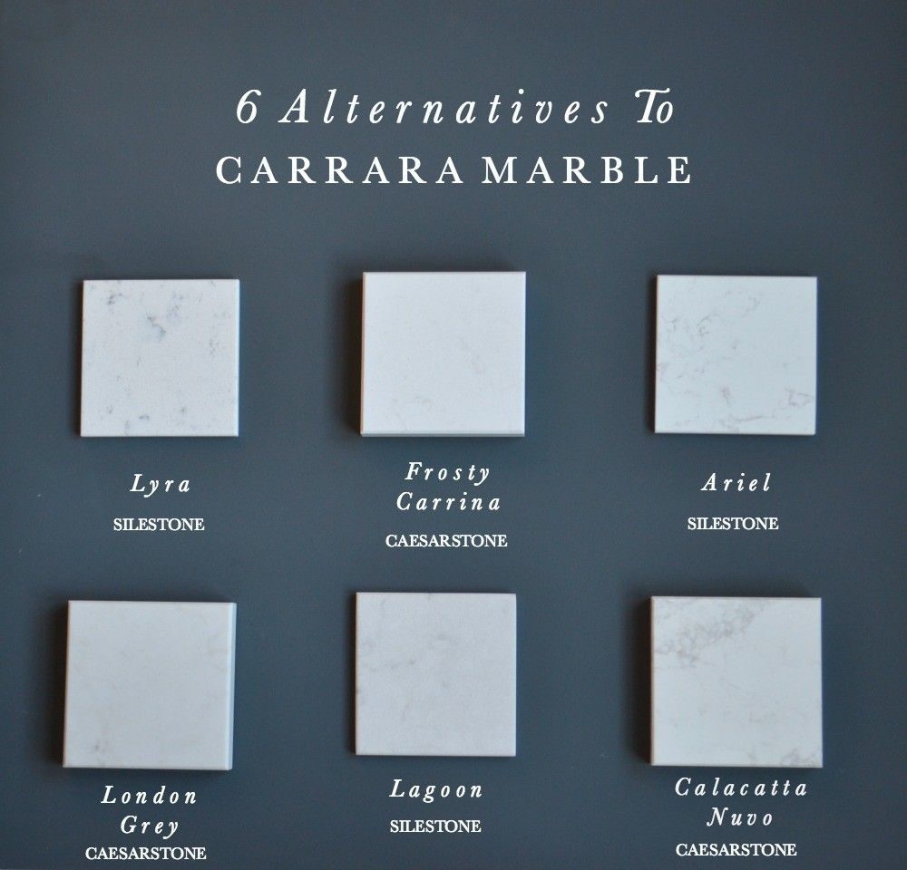 6 Alternatives to Carrara Marble Kitchen Worktops
