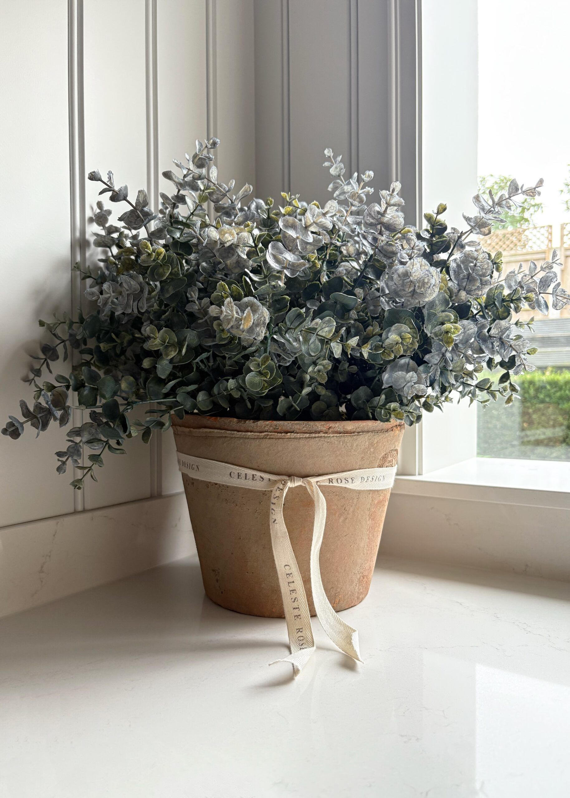 Celeste Rose Eucalyptus Pot - Image 1
