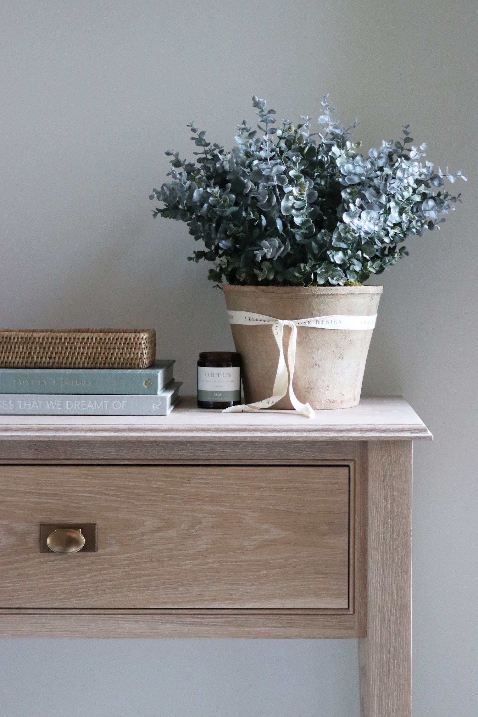 Celeste Rose Eucalyptus Pot - Image 1