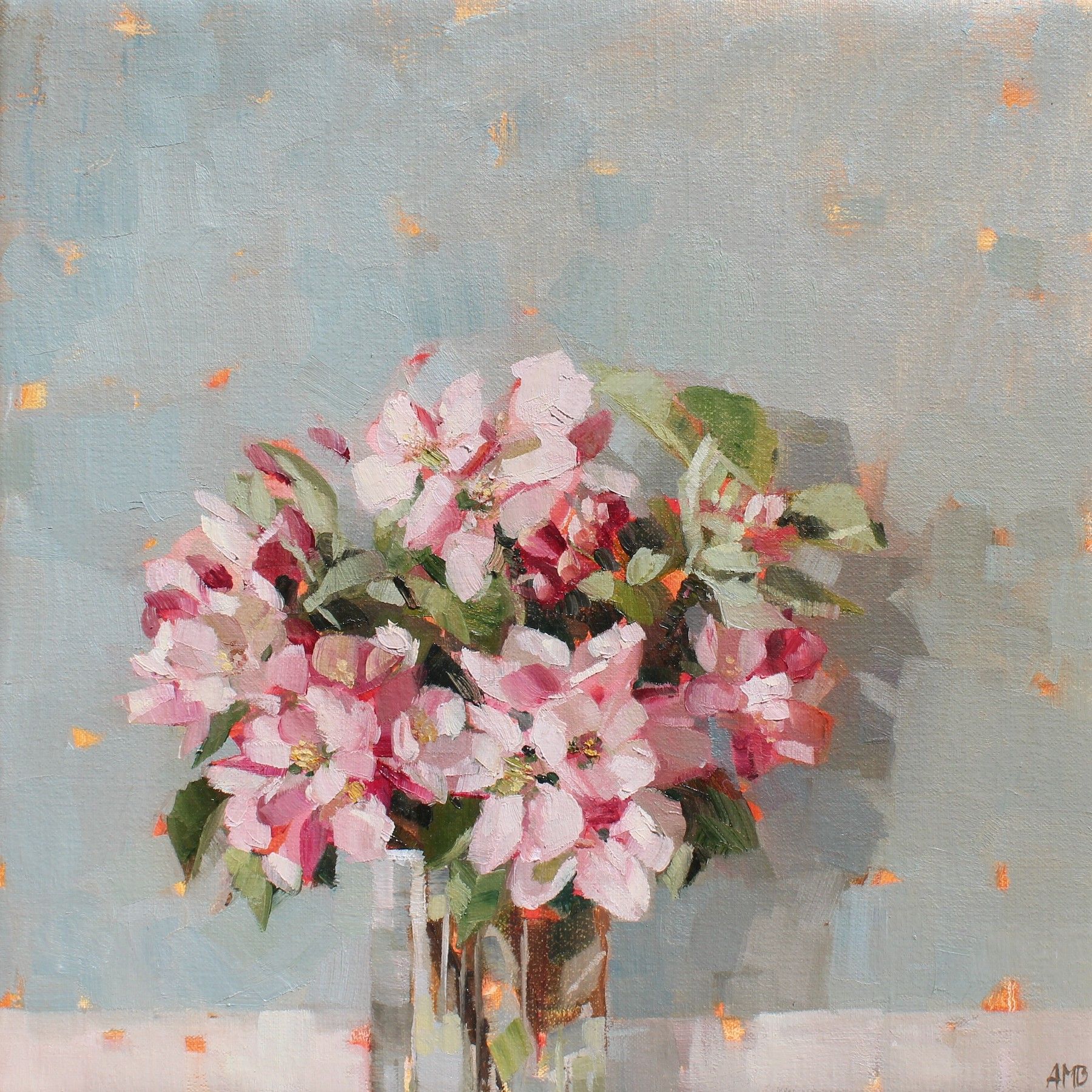 Apple Blossom - Anne-Marie Q&A - Oil painting - Humphrey Munson Blog