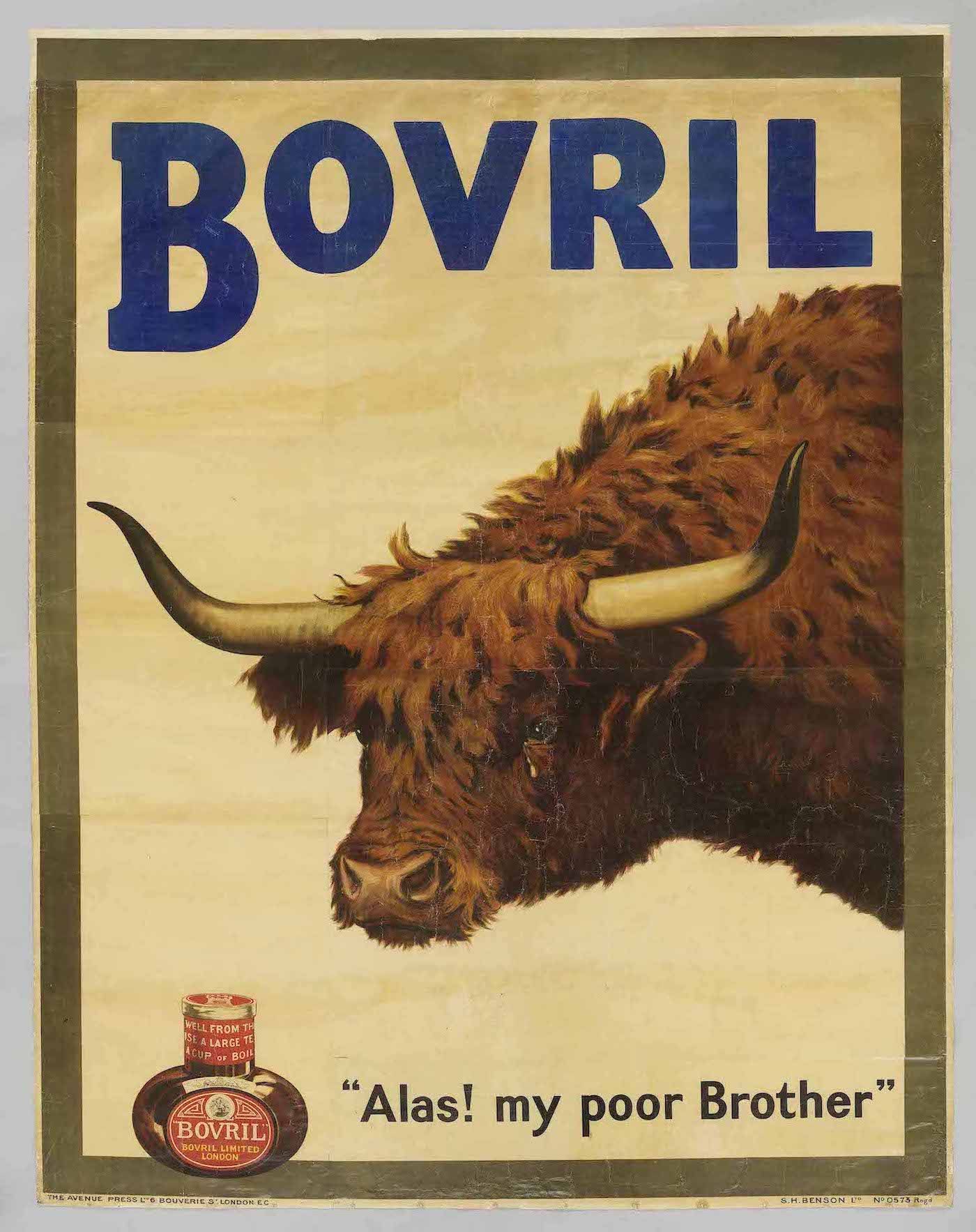 "Alas! My poor Brother", poster by W.H. Caffyn advertising Bovril. Great Britain, 1905.