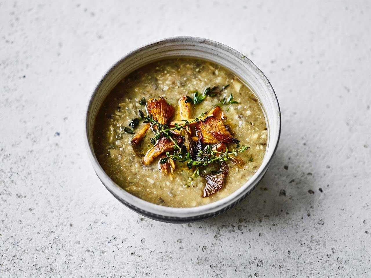 Amelia Freer's 10 recipes for nourishing your body this January - Mushroom soup - Humphrey Munson 