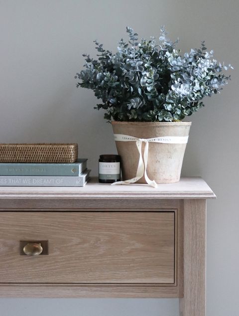 Celeste Rose Eucalyptus Pot